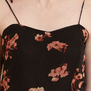 Seekatel Black Printed ALine Georgette Midi Dress