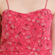 Seekatel Pink A Line Georgette Dress