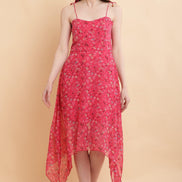Seekatel Pink A Line Georgette Dress