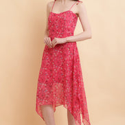 Seekatel Pink A Line Georgette Dress