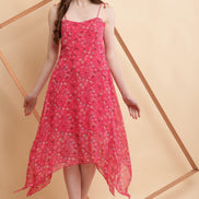 Seekatel Pink A Line Georgette Dress