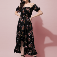 Women Ruffled Maxi Dress