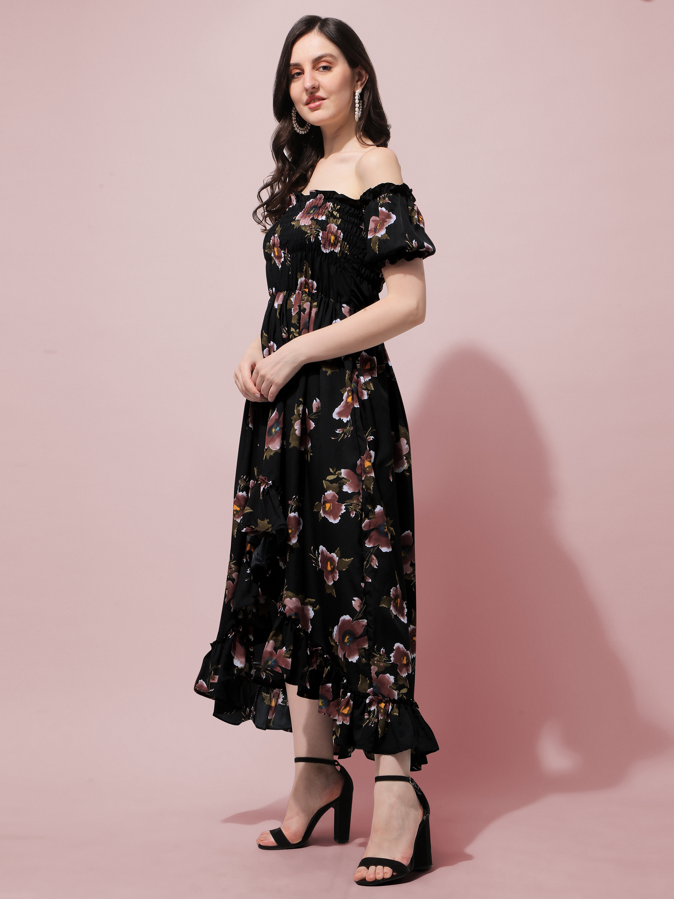 Women Ruffled Maxi Dress