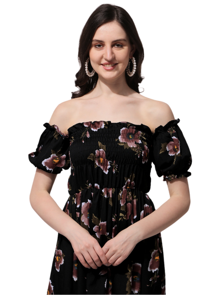 Women Ruffled Maxi Dress