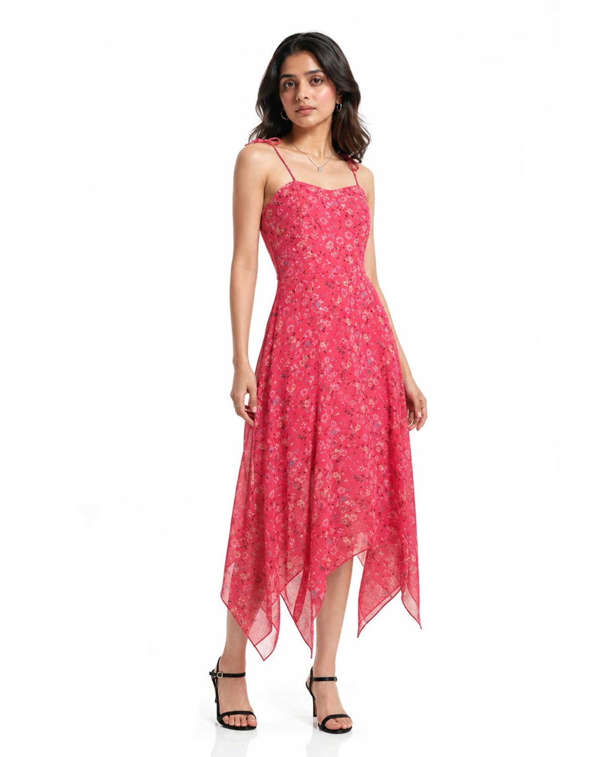 Seekatel Pink A Line Georgette Dress