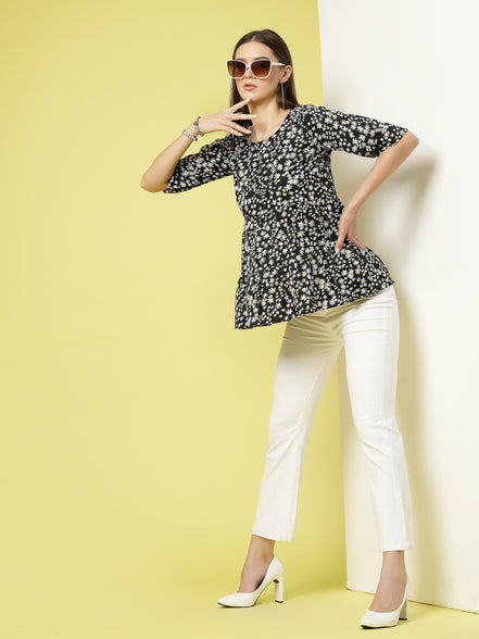 Women Floral Print Top